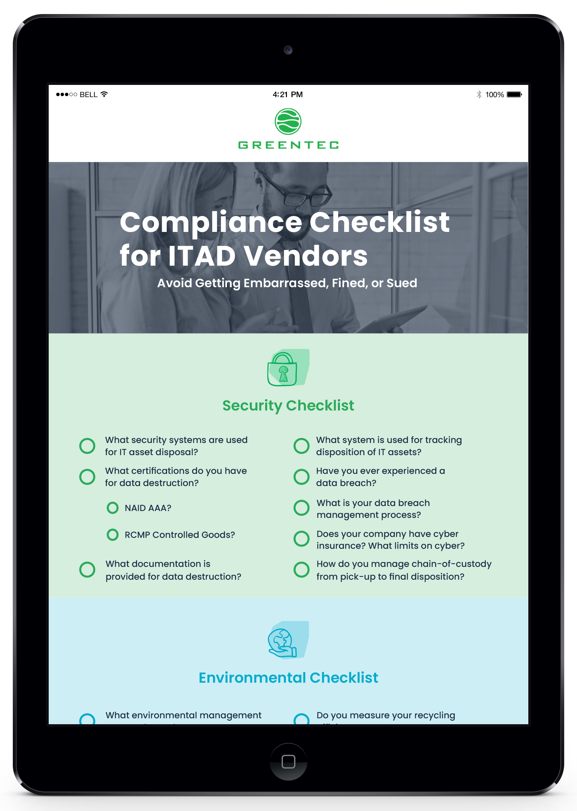 GT-2205-d- Compliance Cheklist mock up