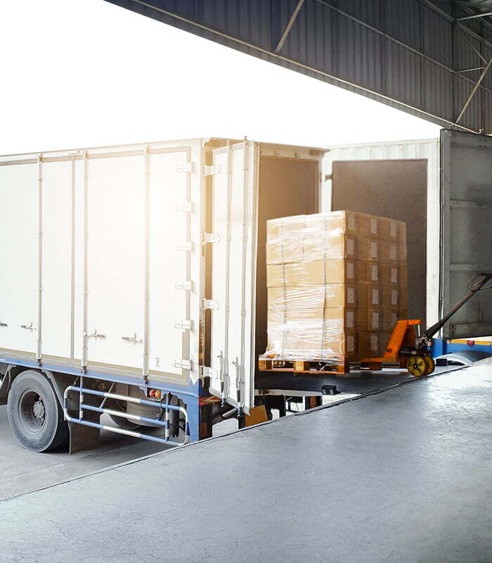 Greentec business pickup at loading dock