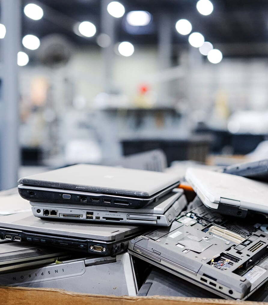 Laptops ready for certified recycling