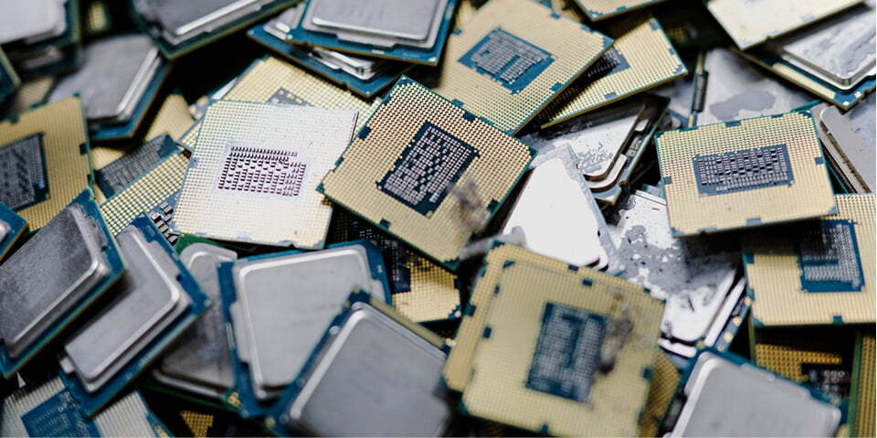 Retired processors prepared for secure disposition